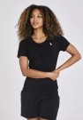 U.S Polo Amy T-Shirt T-skjorte i bomull Dame, Tap Shoe / Svart thumbnail