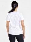 Craft Core Essence Logo Tee T-skjorte for trening Dame, Hvit thumbnail