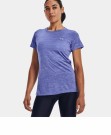 Under Armour Tech SSC - Twist T-skjorte for trening Dame, Baja Blue thumbnail