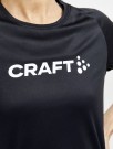 Craft Core Essence Logo Tee T-skjorte for trening Dame, Sort thumbnail