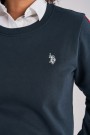 U.S Polo Dua Sweatshirt genser Dame, Dark Sapphire thumbnail