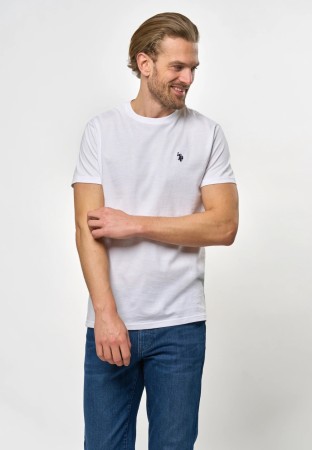 U.S Polo Arjun T-Shirt T-skjorte Herre, Hvit
