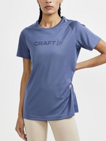 Craft Core Essence Logo Tee T-skjorte for trening Dame, Saphire