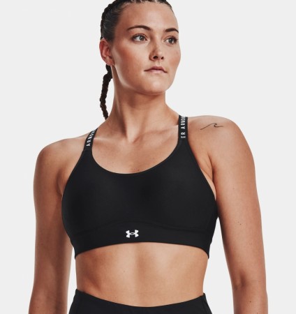 Under Armour Infinity Mid Covered Sports-BH, Sort