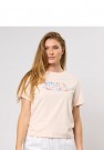 U.S. Polo Haya Reg Straig Sj USPA W Tee t-skjorte Til dame, Creole Pink  thumbnail