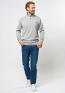 U.S. Polo Brison Knit Half-zip strikket genser Herre, Grey Melange thumbnail