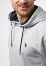 U.S Polo Brayden Hoodie Hettegenser Herre, Grey Melange thumbnail