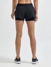 Craft Adv Essence 2-in-1 Shorts treningsshorts med innershorts Dame, Sort thumbnail