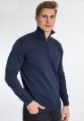 U.S. Polo Brison Knit Half-zip strikket genser Herre, Dark Sapphire / Navy thumbnail