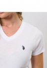  U.S. Polo V-neck Tee Assia Til Dame, Hvit thumbnail
