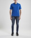 Craft casual polo piqueskjorte herre, sweden blue  thumbnail