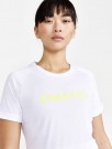 Craft Core Essence Logo Tee T-skjorte for trening Dame, Hvit thumbnail