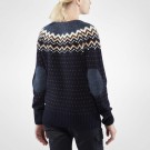 Fjällräven Övik Knit Sweater Ullgenser Dame, Dark Navy thumbnail