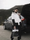 Twentyfour Isbre 120 Vattert Skalljakke Dame, Hvit thumbnail