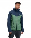 Bergans Skar Light 3L Shell Jacket Til Herre, Dark Jade Green/Navy Blue thumbnail