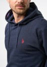 US Polo USPA Sweatshirt Brayden Men Hettegenser Herre, Dark Sapphire/Navy thumbnail