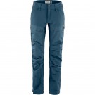 Fjällräven Keb Trousers Curved Dame, Indigo Blue   thumbnail
