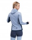Bergans Cecilie Wool Hood Jacket Til Dame, Misty Sky Blue/Navy Blue thumbnail