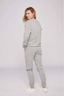 US Polo Adele O-Neck Sweater bomullsgenser Dame, Grey Melange thumbnail