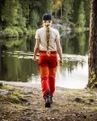 Bergans Nordmarka Favor Outdoor Pants Til Dame, Dark Brick/Brick thumbnail