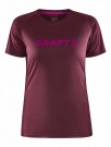 Craft Core Essence Logo Tee T-skjorte for trening Dame, Punsch thumbnail