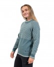Bergans Alvdal Wool Jumper Til Dame, Grey Sage/Vanilla White  thumbnail