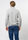 U.S. Polo Brison Knit Half-zip strikket genser Herre, Grey Melange thumbnail
