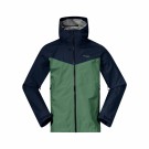 Bergans Skar Light 3L Shell Jacket Til Herre, Dark Jade Green/Navy Blue thumbnail