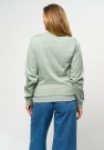US Polo Adele O-Neck Sweater bomullsgenser Dame, Green Milliue thumbnail