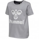 Hummel hmlTres T-shirt S/S Til Junior, Grey Melange  thumbnail