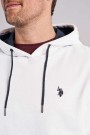 US Polo USPA Sweatshirt Brayden Men Hettegenser Herre, Hvit  thumbnail