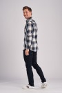 U.S. Polo Gary Flannel Shirt Flanellskjorte Herre, Cloud Dancer  thumbnail