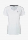 U.S. Polo Amy T-Shirt T-skjorte i bomull Dame, Hvit thumbnail