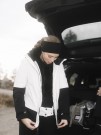 Twentyfour Isbre 120 Vattert Skalljakke Dame, Hvit thumbnail