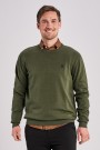 U.S Polo Adair Knit Sweater strikket genser Herre, Forest Night thumbnail