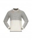 Bergans Alvdal Wool Jumper Til Herre, Vanilla White/Solid Dark Grey thumbnail