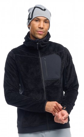 Twentyfour Isbre Air Fleece H fleecejakke til herre, sort 