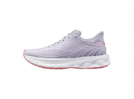 Mizuno Wave Skyrise 6 til Dame, lilla/mørk grå
