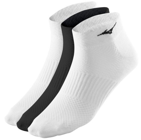Mizuno Training Mid 3 Pack sokker, hvit/hvit/sort