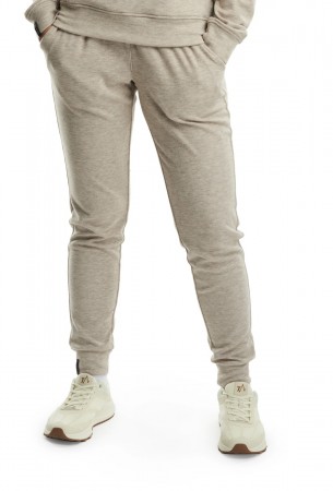 twentyfour mode comfy sweatpant joggebukse dame, sand