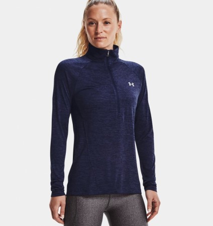 Under Armour UA Tech 1/2 Zip Twist Treningsgenser Dame, Midnight Navy
