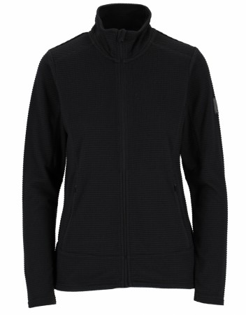 Twentyfour Flåm LZ Fleece Fleecejakke Dame, Sort 