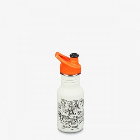Klean Kanteen Kid Classic Narrow 355ml drikkeflaske (w/Kid Sport Cap), Tigers