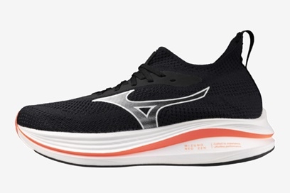 Mizuno Neo Zen løpesko til herre, Black/white/fiery coral