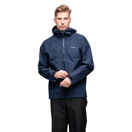 Bergans Essentials 2.5L Shell Jacket Til Herre, Navy Blue