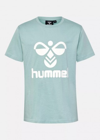 Hummel hmlTres T-shirt S/S Til Junior, Blue Surf