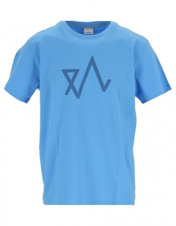 Twentyfour Logo T-skjorte Herre, asurblå