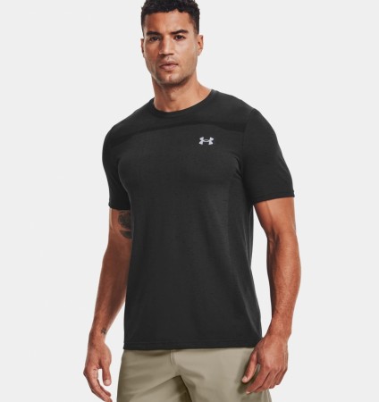 Under Armour Seamless Short Sleeve T-skjorte for trening Herre, Sort