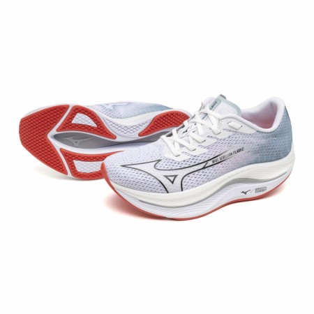 Mizuno Wave Rebellion Flash 2 Løpesko Dame, Hvit/Sort 