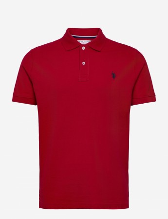 U.S Polo USPA Polo Alfred Men Piquetskjorte Herre, Jester Red 